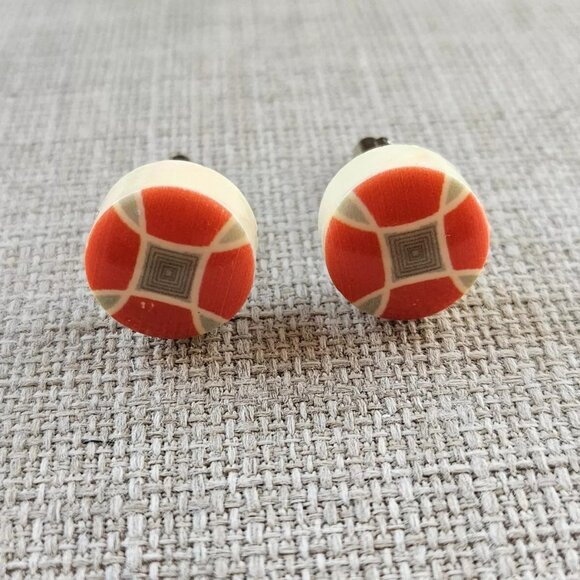 Cuff Links Men Dress Shirt Cuff Studs Orange Cufflinks Men Jewelry Unbranded - Picture 2 of 10